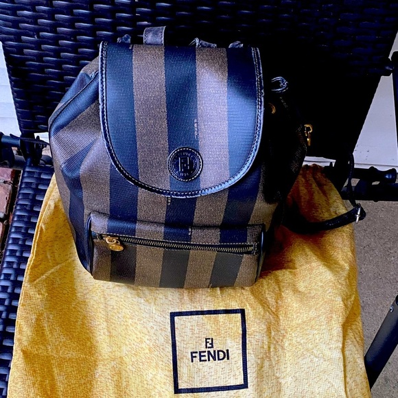 Fendi Penguin Print Leather Backpack - Picture 4 of 15